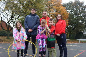 Children and coaches/ practitioners at LSC holiday club