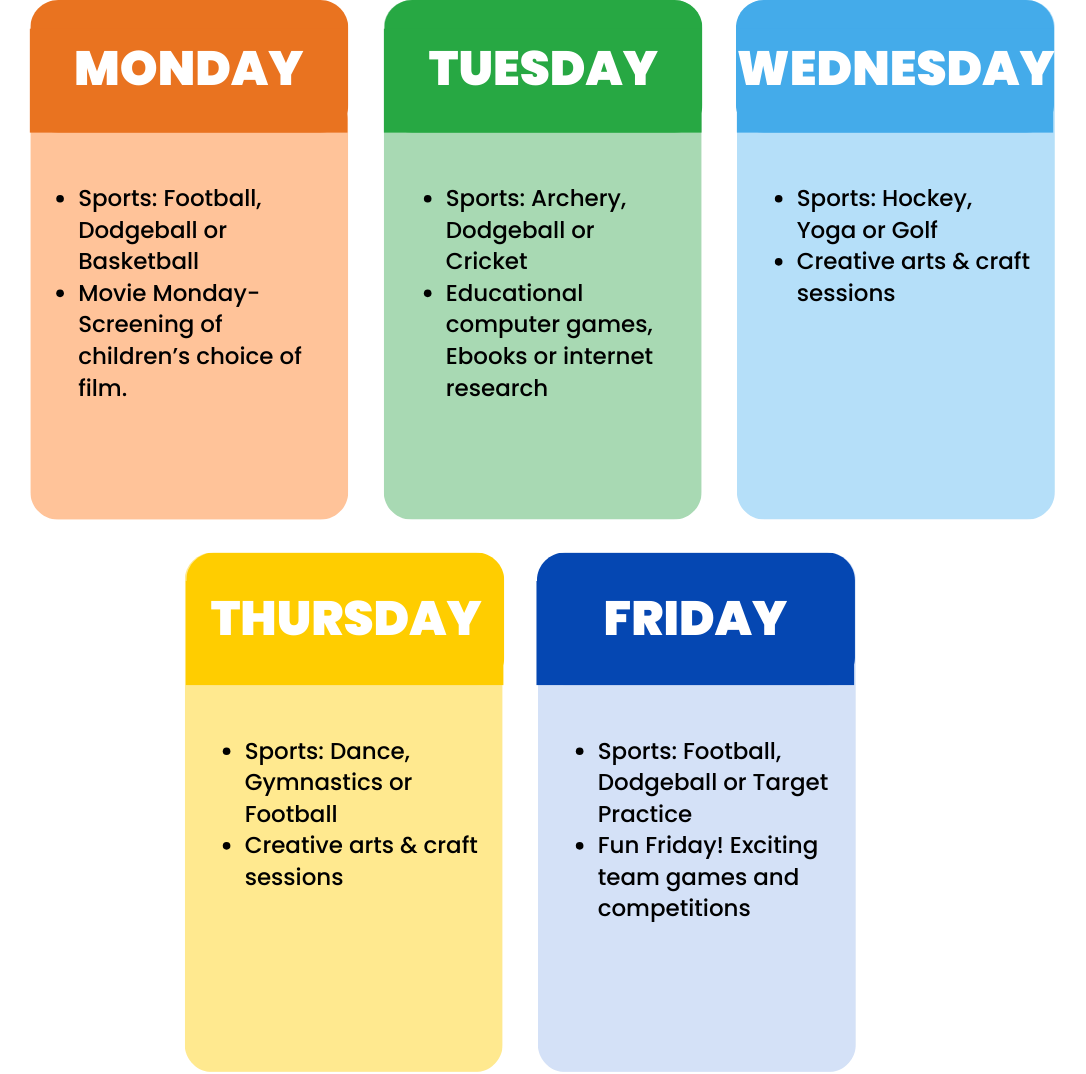 LSC Multi-Activity after school club timetable for St Chrysostom's Cofe Primary School in Manchester. What activities on each day 