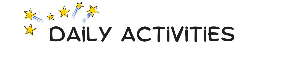 Daily Activities for February Half-Term