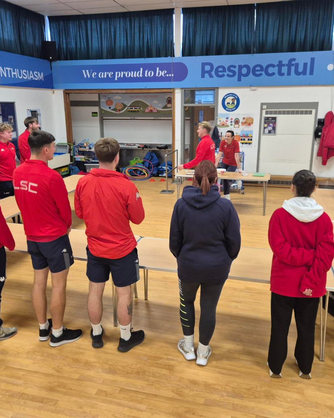 Team LSC participating in a training day
